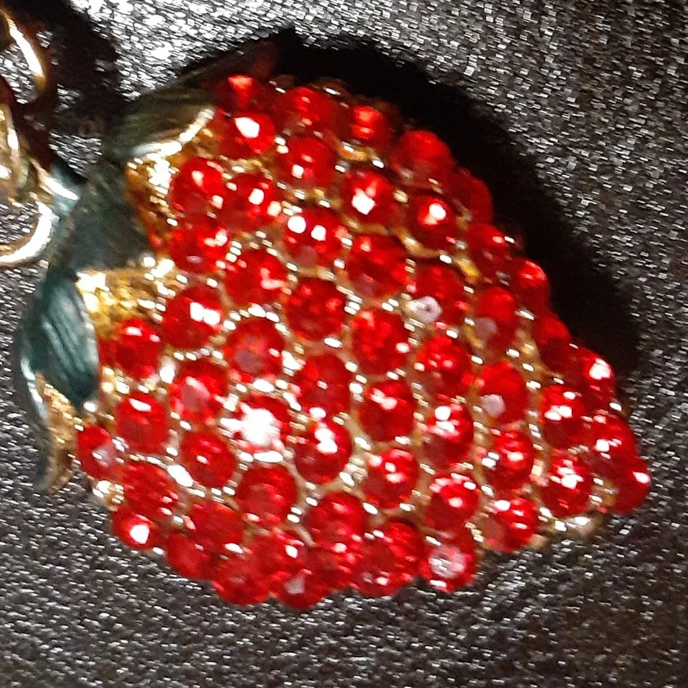 Strawberry Key Chain Bag Charm